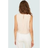Yazlık Kolsuz Crop Bluz Rahat Günlük Polyester Dokuma Kumaş Ve Şık Özel Tasarım
