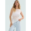 Yazlık Kolsuz Dantel Bluz Fitted %99 Poliamid Rahat Günlük Stil Özenle Seçilmiş Uzun Ömürlü