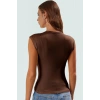 Yazlık Kolsuz Fitted Bluz %98 Viskoz %2 Elastan Nefes Alan Kumaş Günlük Kullanım İçin