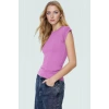 Yazlık Kolsuz Fitted Bluz %98 Viskoz %2 Elastan Nefes Alan Kumaş Günlük Kullanım İçin