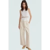 Yazlık Kolsuz Fitted Bluz Scuba Krep Kumaştan Rahat Modern Stil Profesyonel Görünüm