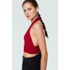Yazlık Kolsuz Örme Bluz Fitted Boyundan Bağlamalı Rahat Ve Şık Kaliteli İşçilik