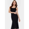 Yazlık Midi Elbise Bodycon Kalıp Kalp Yaka Rahat Polyester Kumaş Trend Tasarım