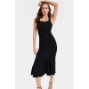 Yazlık Midi Elbise Bodycon Kalıp Kalp Yaka Rahat Polyester Kumaş Trend Tasarım