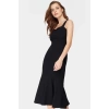 Yazlık Midi Elbise Bodycon Kalıp Kalp Yaka Rahat Polyester Kumaş Trend Tasarım