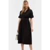Yazlık Midi Elbise Rahat A Kesim Dokuma Kumaş Casual Stil Modern Dayanıklı Malzeme