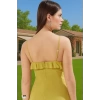 Yazlık Mini Elbise A Kesim Şifon Kumaş V Yaka Çiçekli Desen Rahat Kullanım Uzun Ömürlü Özel Tasarım