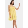 Yazlık Mini Fırfırlı Elbise Polyester Dokuma Kumaş Trend Tasarım Özel