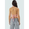 Yazlık Nefes Alan Polyester Elastan Bluz Dik Yaka Fitted Kolsuz Mükemmel Uyum