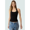 Yazlık Örme Bluz Boyundan Bağlamalı Crop Fitted Modern Stil Seçkin Malzeme Şık Görünüm