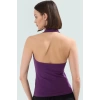 Yazlık Örme Bluz Boyundan Bağlamalı Crop Fitted Modern Stil Seçkin Malzeme Şık Görünüm