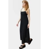 Yazlık Örme Maxi Elbise A Line Çok Çiçek Baskı Rahat ve Şık Modern Stil