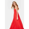 Yazlık Örme Maxi Elbise A Line Çok Çiçek Baskı Rahat ve Şık Modern Stil