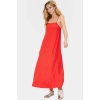 Yazlık Örme Maxi Elbise A Line Çok Çiçek Baskı Rahat ve Şık Modern Stil