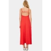Yazlık Örme Maxi Elbise A Line Çok Çiçek Baskı Rahat ve Şık Modern Stil