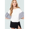 Yazlık Pamuklu Bluz Regular Kalıp Büzgülü Kol Detaylı Modern Stil Zarifane Tasarım