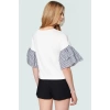 Yazlık Pamuklu Bluz Regular Kalıp Büzgülü Kol Detaylı Modern Stil Zarifane Tasarım