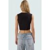 Yazlık Pamuklu Crop Bluz Renk Havuz Yaka Fitted Vücut Hatlı Premium Kalite Mükemmel Uyum