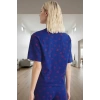 Yazlık Pamuklu Pijama Takımı Regular Kalıp ve Kalpli Desen Özel Tasarım Seçkin Malzeme Modern Stil