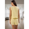 Yazlık Pamuklu Pijama Takımı Şortlu V Yaka Yüksek Kalite Premium Şık Görünüm