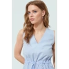 Yazlık Pamuklu Polyester V Yaka Belden Bağlamalı Bluz Günlük Kullanım İçin Modern Stil Mükemmel Uyum