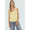Yazlık Peplum Bluz Nefes Alan Örme Kumaş Havuz Yaka Fitted Günlük Kullanım İçin