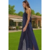 Yazlık Plaj Elbisesi %100 Pamuk Maxi Vual Dokuma Modern Stil Özel Tasarım Dayanıklı Malzeme
