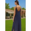 Yazlık Plaj Elbisesi %100 Pamuk Maxi Vual Dokuma Modern Stil Özel Tasarım Dayanıklı Malzeme