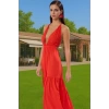 Yazlık Plaj Elbisesi Batik Desenli A Line Maxi 100% Viskoz Kumaş Şık Görünüm Trend Tasarım