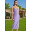 Yazlık Şık Bodycon Abiye Elbise Finike Dokuma Midi Boy Özel Günler İçin Premium Kalite