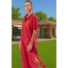 Yazlık Şık Maxi Plaj Elbisesi Pamuk Kumaş Rahat Kesim Premium Kalite Rahat Ve Şık Modern Stil