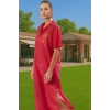 Yazlık Şık Maxi Plaj Elbisesi Pamuk Kumaş Rahat Kesim Premium Kalite Rahat Ve Şık Modern Stil