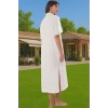 Yazlık Şık Maxi Plaj Elbisesi Pamuk Kumaş Rahat Kesim Premium Kalite Rahat Ve Şık Modern Stil