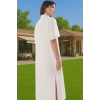 Yazlık Şık Maxi Plaj Elbisesi Pamuk Kumaş Rahat Kesim Premium Kalite Rahat Ve Şık Modern Stil