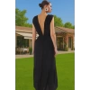 Yazlık Şık V Yaka Maxi Elbise Büzgü Detaylı Plaj Mükemmel Uyum Modern Stil Uzun Ömürlü Yüksek Kalite