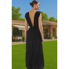Yazlık Şık V Yaka Maxi Elbise Büzgü Detaylı Plaj Mükemmel Uyum Modern Stil Uzun Ömürlü Yüksek Kalite