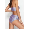 New Leopard Strapless High Waist Hipster Patterned Strapless High Waist Hipster Bikini Set