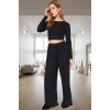 Yüksek Bel Geniş Paça Pijama Takımı Rahat Viskoz Kumaş Ev Konforu Kaliteli İşçilik