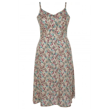 Yeni Fit Casual Günlük Shally Dokuma V Yaka Kısa Kol A-Line Midi Boy Büyük Beden Elbise