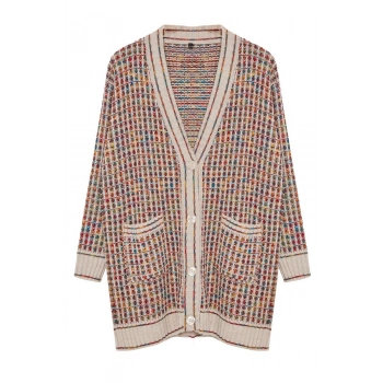 Kadın Moda Şık Tesettür Regular V Yaka Relaxed V Yaka Triko Hırka