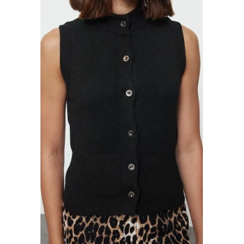 Kadın Moda Şık Regular Bisiklet Yaka Slim Yumuşak Dokulu Triko Hırka