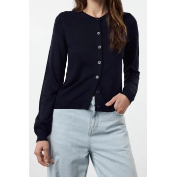 Kadın Moda Şık Regular Bisiklet Yaka Regular 2li Paket Triko Hırka