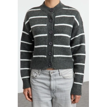 Kadın Moda Şık Regular Bisiklet Yaka Regular Yumuşak Dokulu 2li Paket Triko Hırka