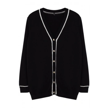 Kadın Büyük Beden Moda Şık Regular V Yaka Uzun Kol Düz Premium Yumuşak Kumaş Triko Hırka