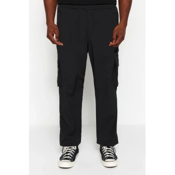 Erkek Yeni Moda Büyük Beden Lastikli Paça Regular Boy Dokuma Jogger Teknik Paraşüt Kumaş Pantolon