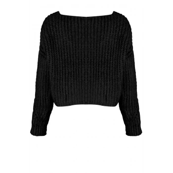 Kadın Moda Şık Crop V Yaka Regular Crop Yumuşak Dokulu Triko Hırka