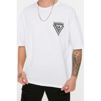 Yeni Sezon Oversize %100 Pamuk Bisiklet Yaka Kısa Kol Slogan Desenli Günlük T-Shirt