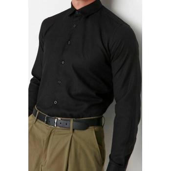 Moda Erkek Gömlek Yaka Düz Desen Resmi Erkek Basic Oxford Klasik Kolay Ütülenebilir Gömlek