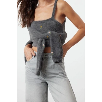 Kadın Modern Tarz Regular V Yaka Regular Triko Takım