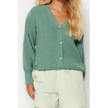 Kadın Modern Tarz Regular V Yaka Regular Triko Hırka